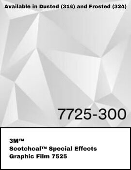 3M™ Scotchcal™ Crystal Glass Finishes Film 7725